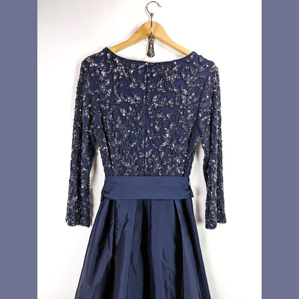 Pisarro Nights Womens Sequin Bodice Evening Gown Blue Size M - Picture 5 of 8
